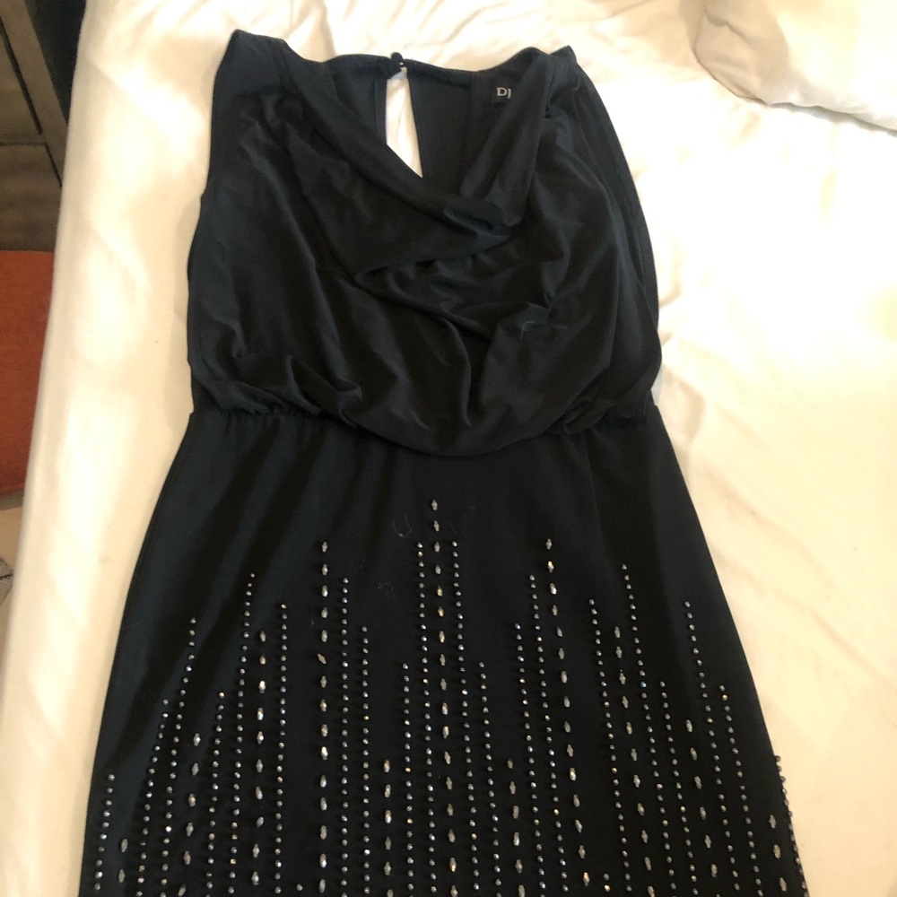 Black Embellished Party Dress